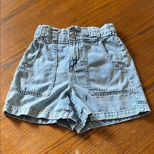 Stylish Banana Republic Paper Bag Waist Denim Shorts 25/0